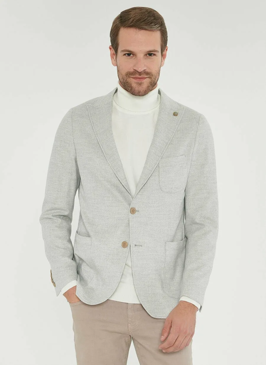 16885 Grey Slim Fit Jacket