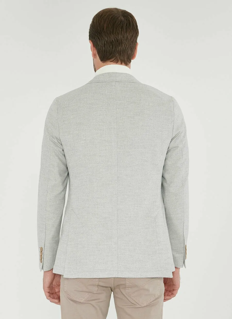 16885 Grey Slim Fit Jacket