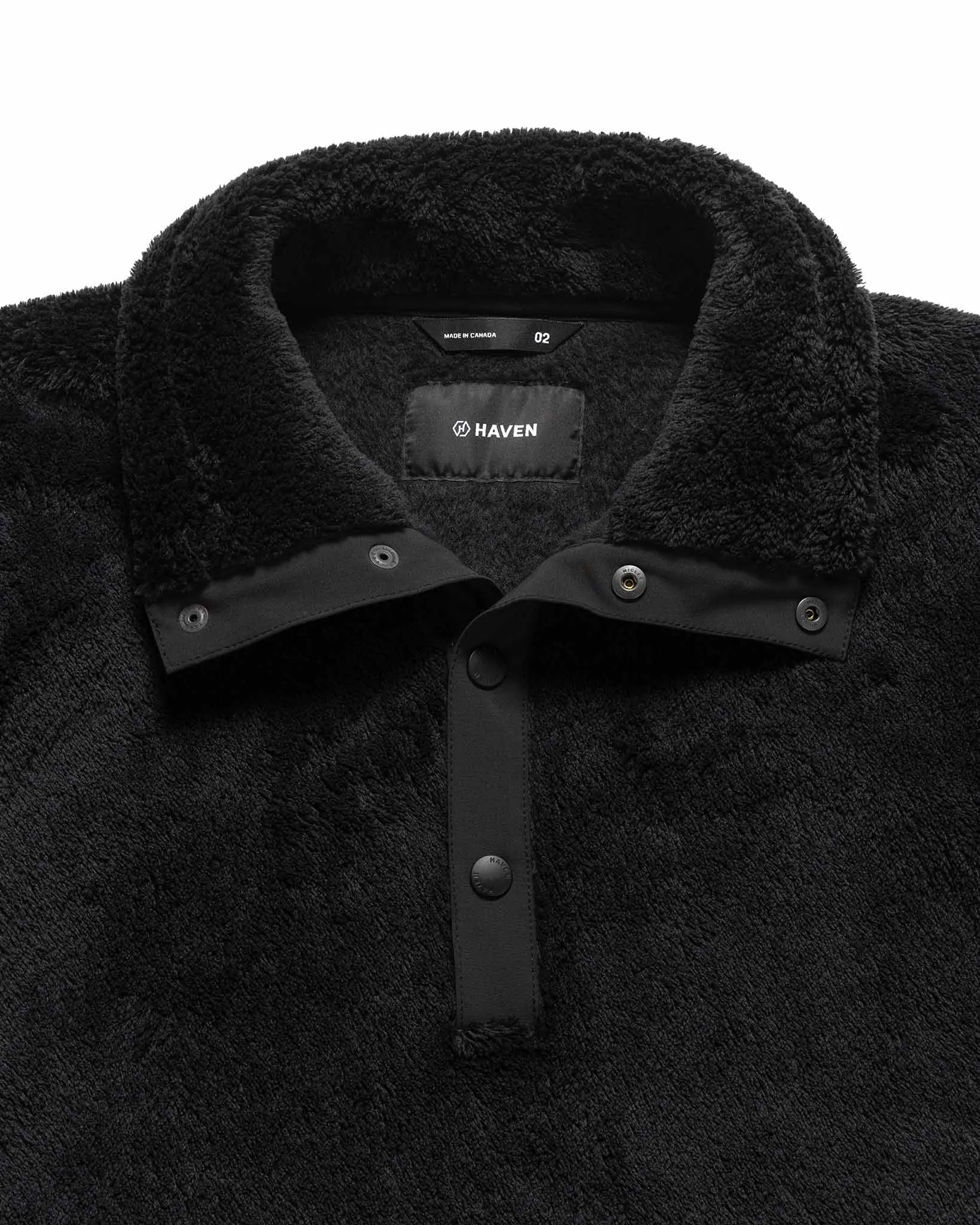 Alpine Pullover - Polartec High Loft Fleece Black