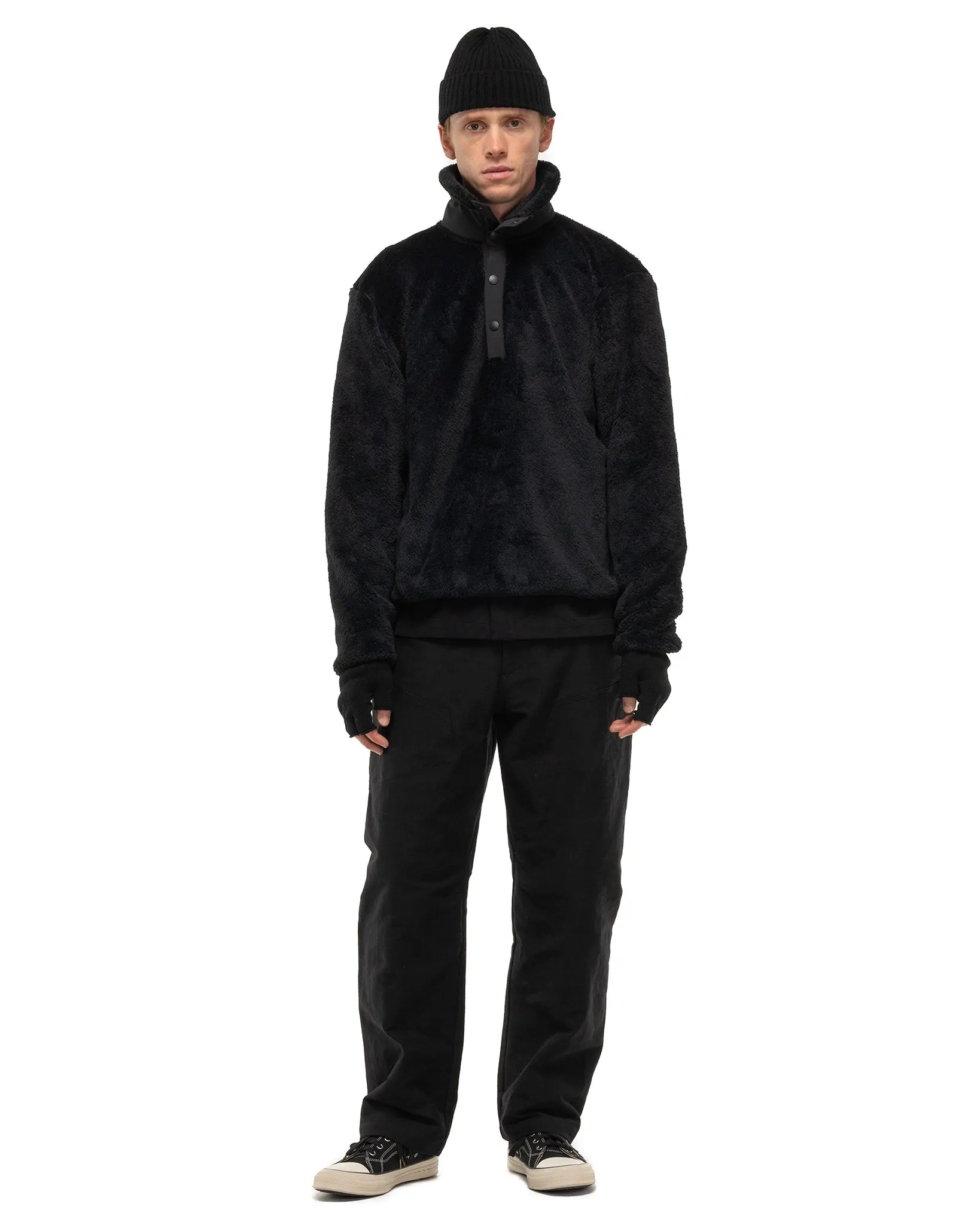 Alpine Pullover - Polartec High Loft Fleece Black