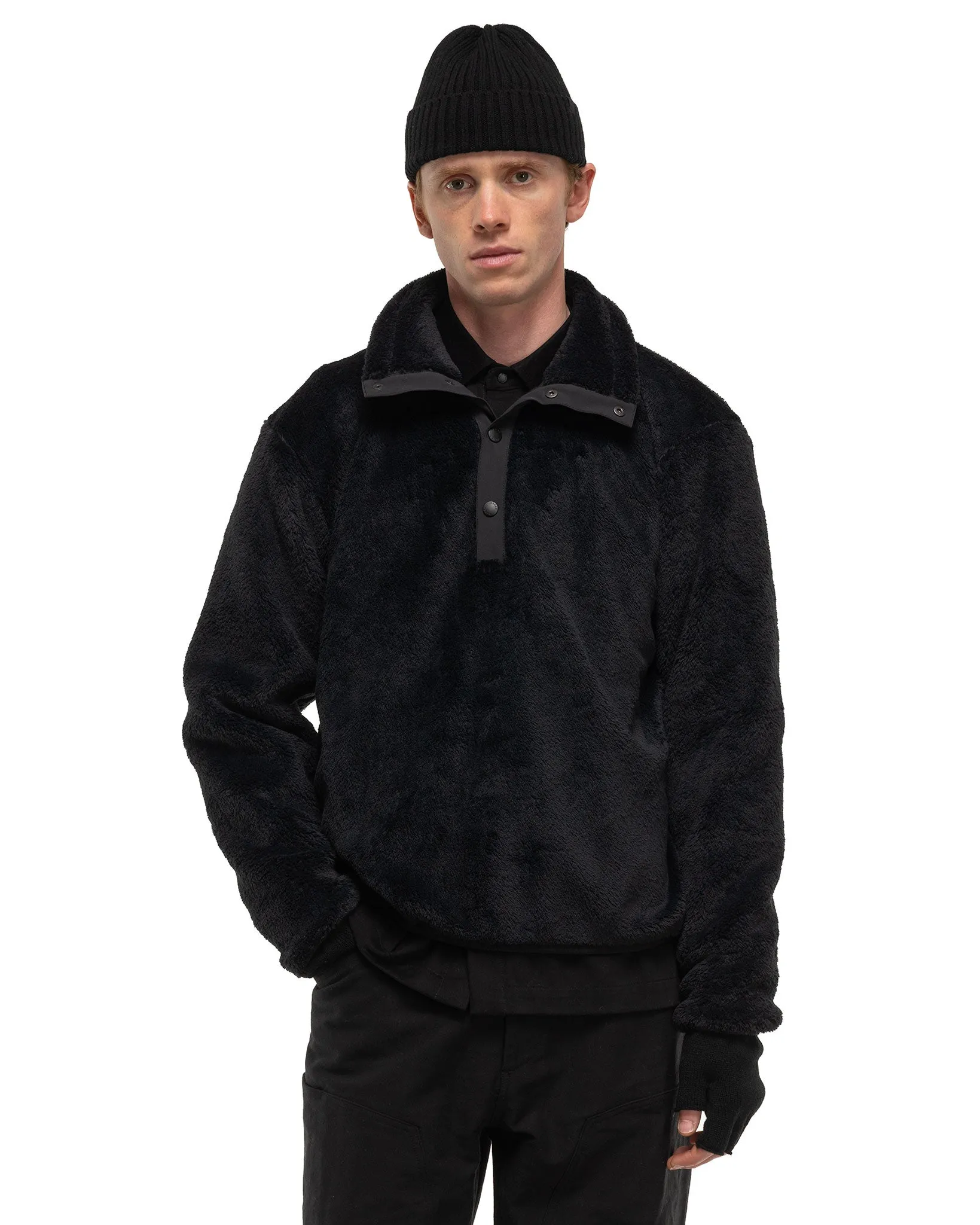 Alpine Pullover - Polartec High Loft Fleece Black