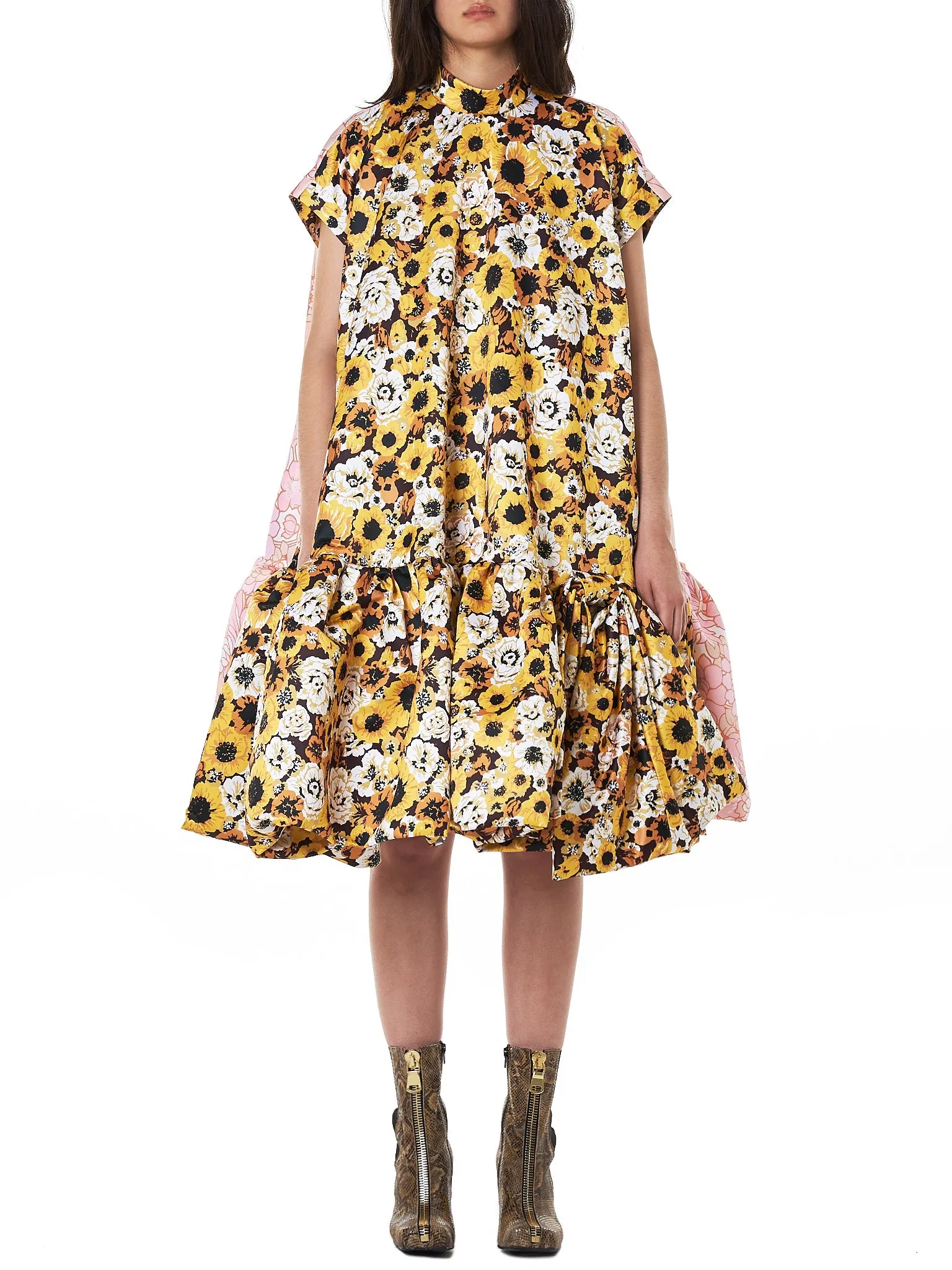 Assemblage Floral Gown (RQ30-BROWN-YELLOW)