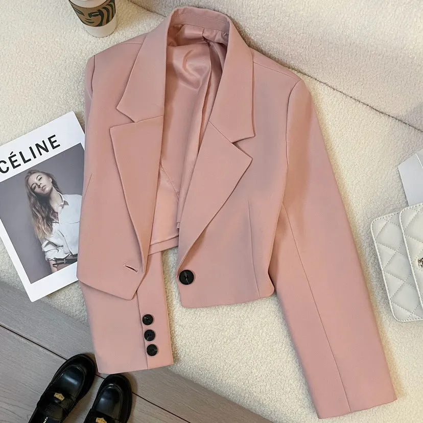 CORALIE - Sophisticated Cropped Blazer