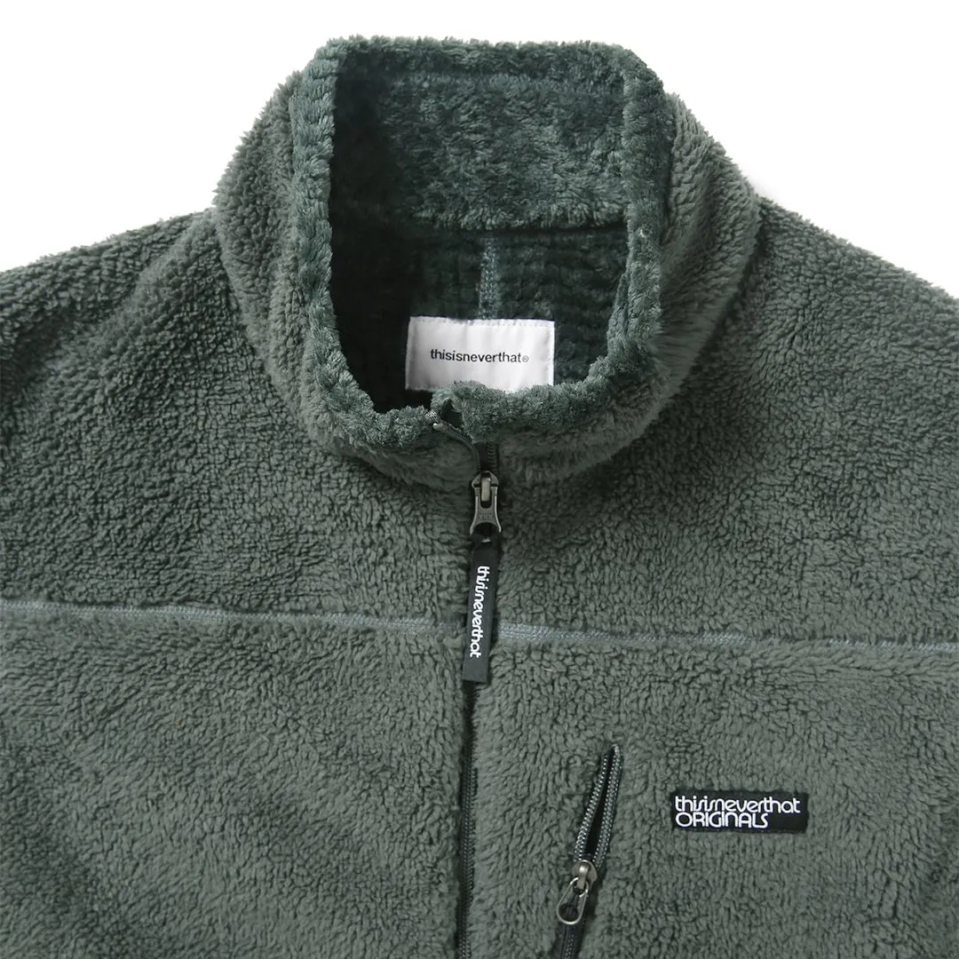 HIGH LOFT FLEECE VEST CHARCOAL