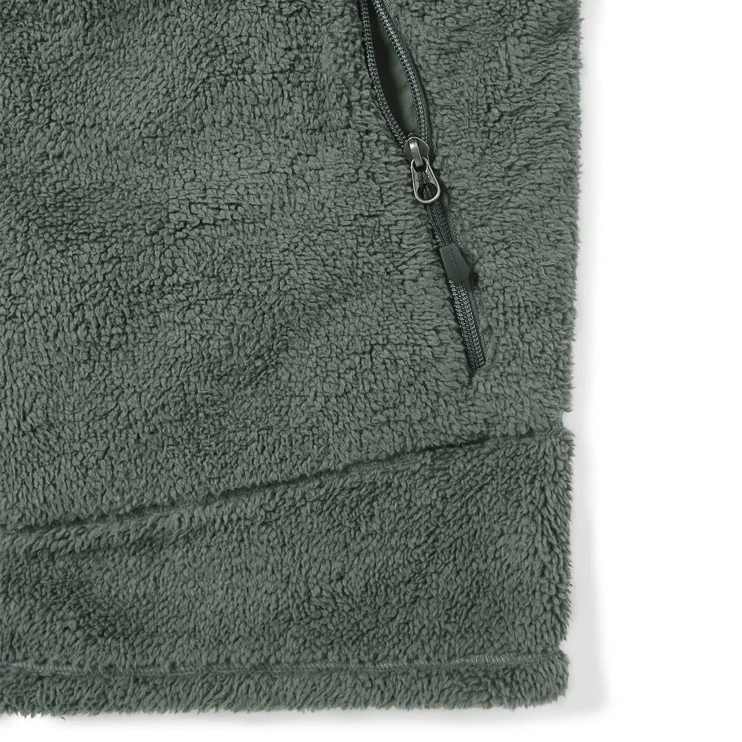 HIGH LOFT FLEECE VEST CHARCOAL