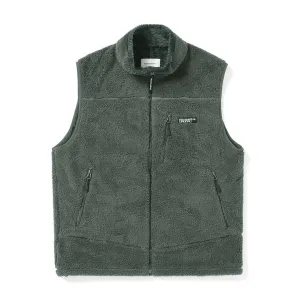 HIGH LOFT FLEECE VEST CHARCOAL