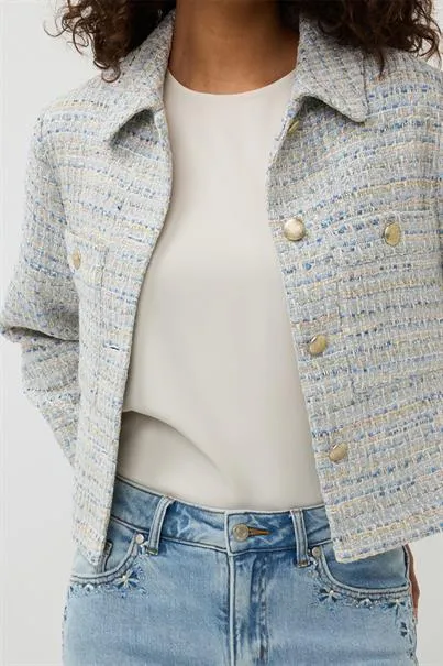 JACKET TWEED-BLUE