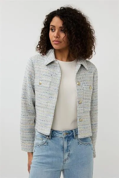 JACKET TWEED-BLUE