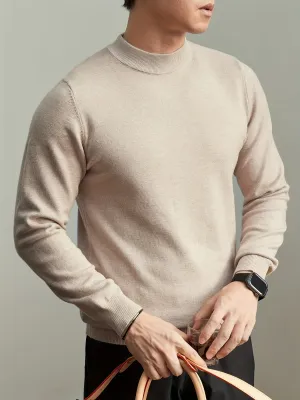 JASLEN | High-Neck Knitted Mens Pullover Sweater
