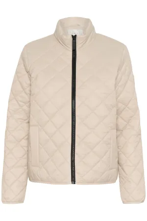 Kaffe Quilted Jacket || Heather Grey