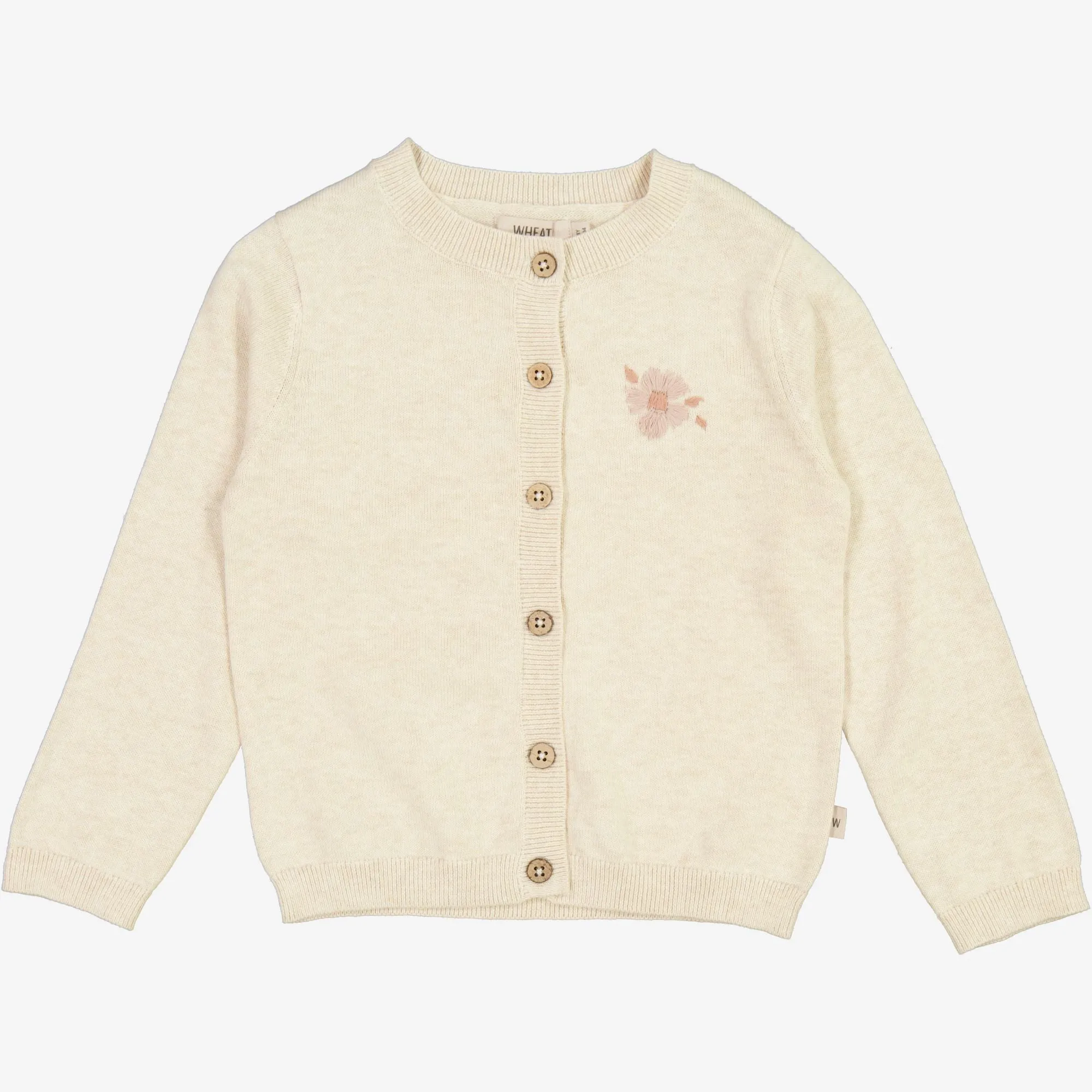 Knit Cardigan Suzy Embroidery - cloud melange