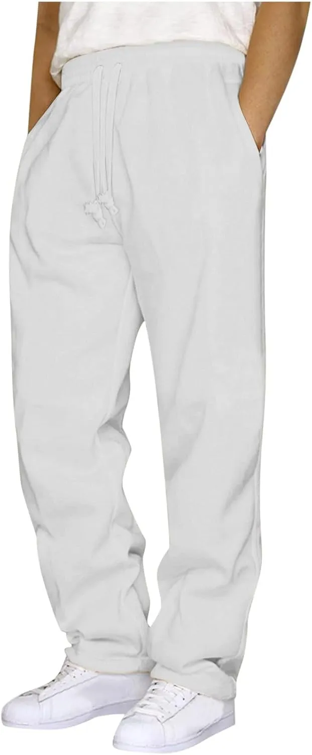 Light Weight Pants for Men,Man's Comfy Casual Athletic Lounge Pants Fashion Going Out Sweat Pant Sweat Pants for Men