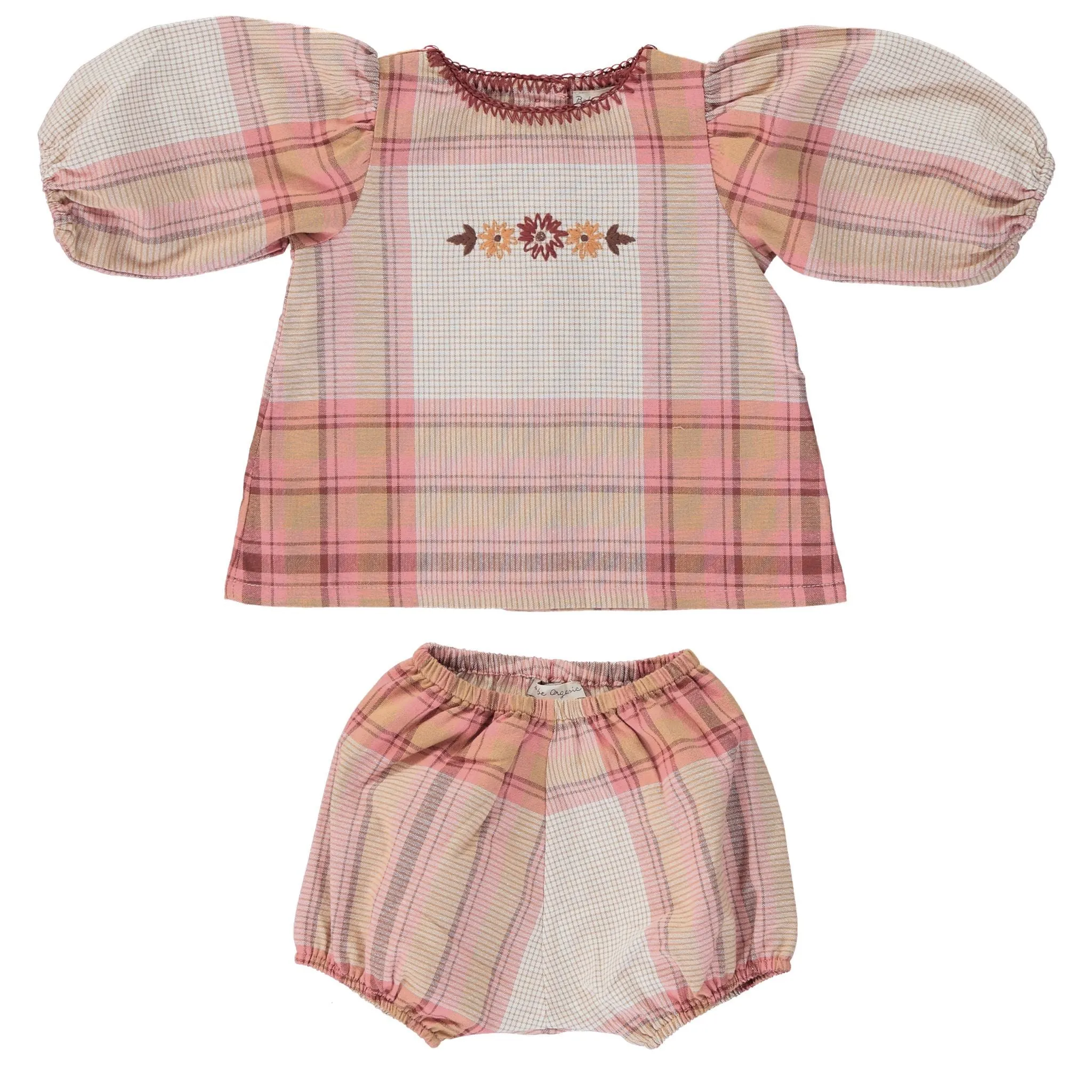 Linda Baby Set - Vintage Plaid