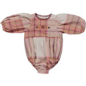 Linda Romper - Vintage Plaid
