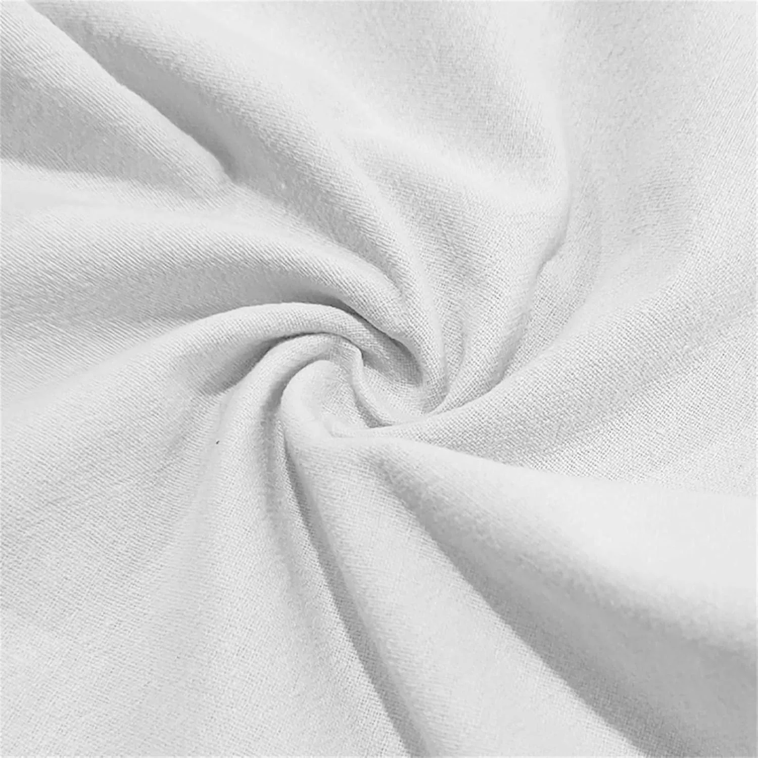 Men's Linen Pants Casual Lightweight Elastic Waist Summer Beach Vacation Pants Drawstring Waist Trousers Plain Slacks
