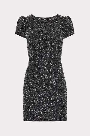 Rowen Beaded Tweed Dress