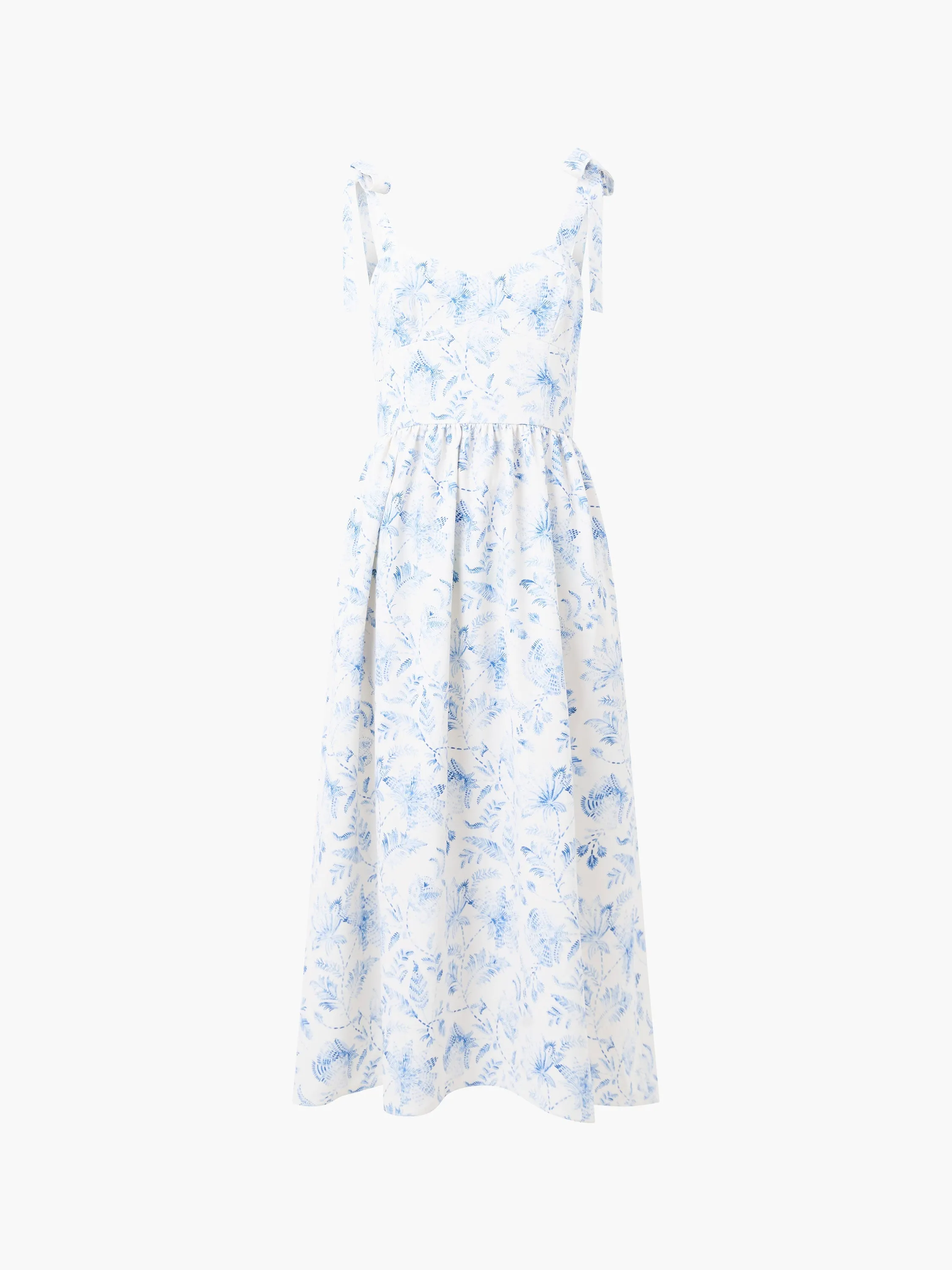Serenity Dale Crepe Midi Dress