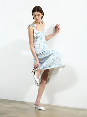 Serenity Dale Crepe Midi Dress