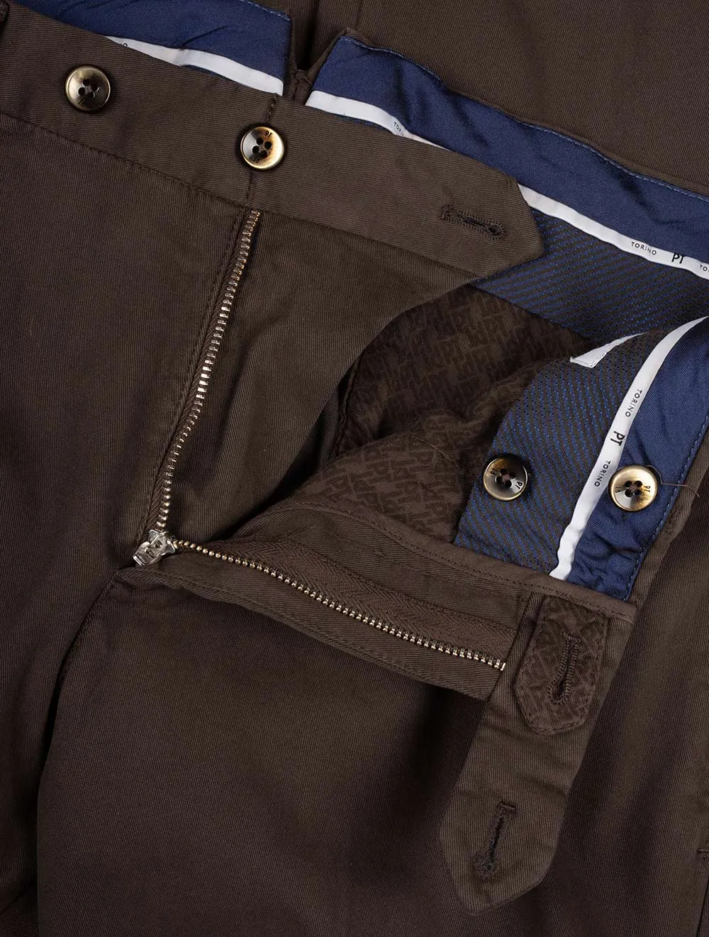 Sretch Cotton Chino Brown