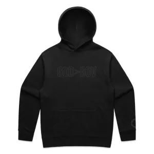 Tonal God > Gov Pullover Hoodie | Black