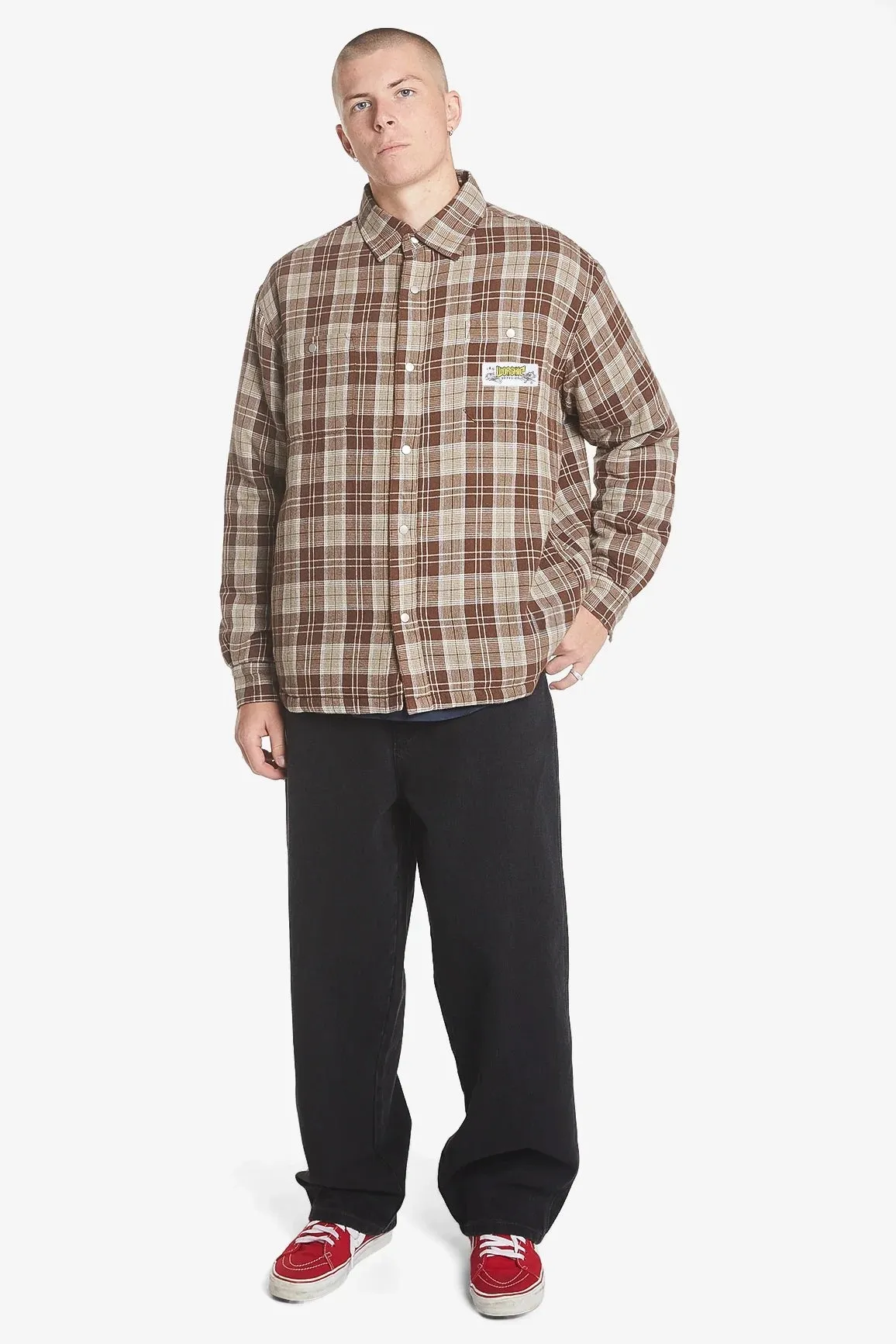 WORSHIP SUPPLIES ROYALE QUILTED SHACKET - MAJOR BROWN