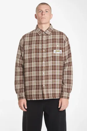 WORSHIP SUPPLIES ROYALE QUILTED SHACKET - MAJOR BROWN