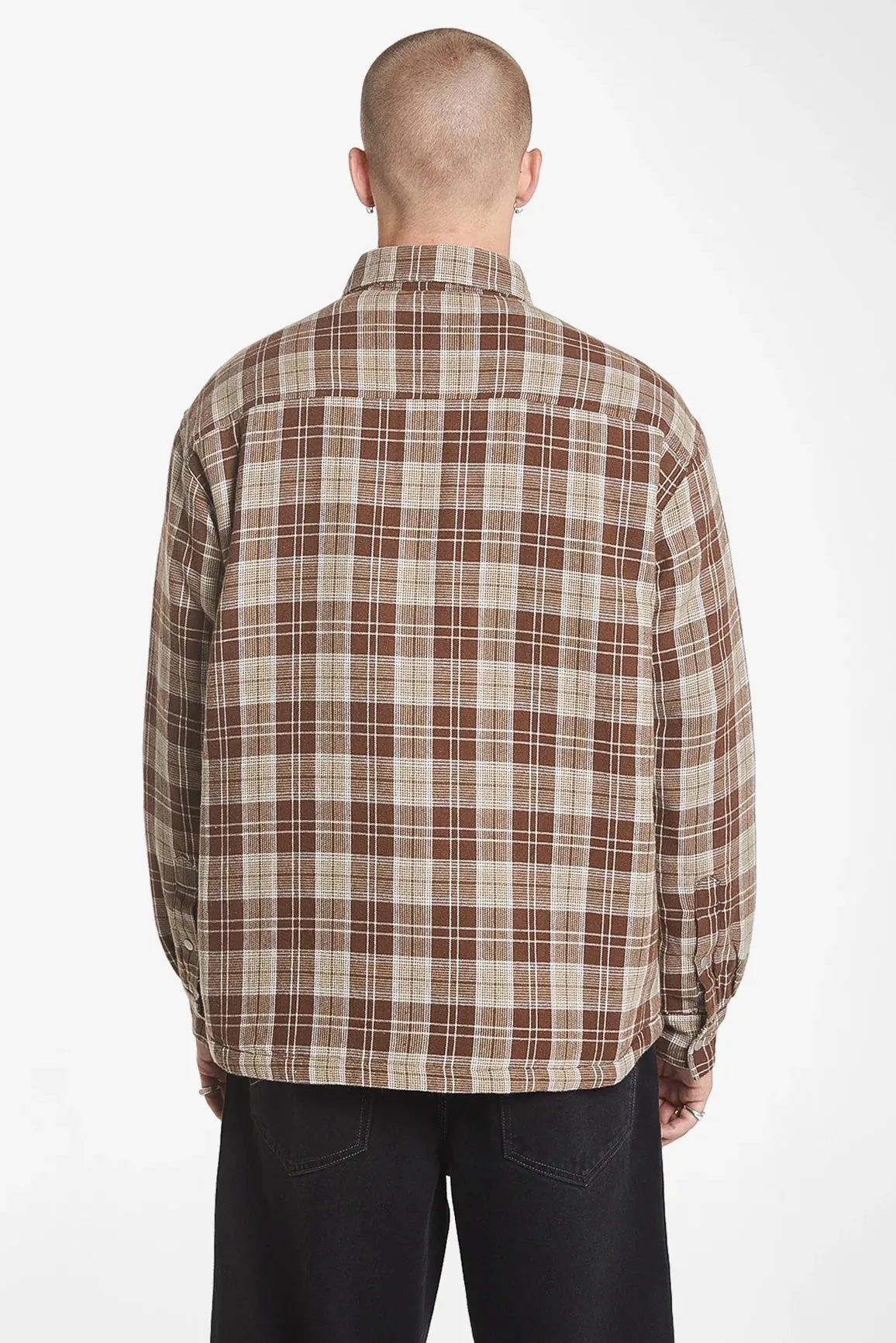 WORSHIP SUPPLIES ROYALE QUILTED SHACKET - MAJOR BROWN