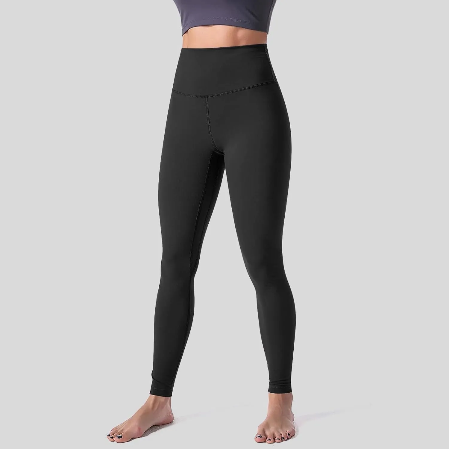 Yoga Women Straight Dress Pants with Pockets Tall Petite Regular for Work Business Thick Leggings for Women Plus